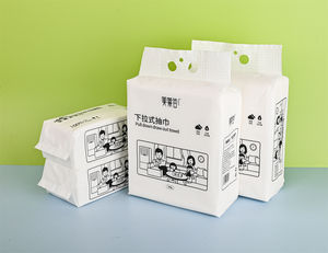 Serviette de nettoyage du visage douce et jetable sans poils 100% coton de haute qualité, absorbant fort et sans poils - Product Image 2