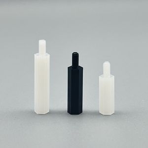 M2 m2, 5 m3 M4 M5 M6 lục giác Stud nhựa màu đen và trắng cách ly cột nylon PCB Hex Nam Nữ Spacer standoff - Product Image 2