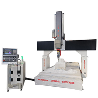 Portique mobile 5 axes Cnc Router 3d Wood Foam Carving Cnc