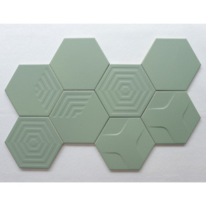 Thiết kế hiện đại hình lục giác sứ Gạch Mosaic chống trượt sàn tường dấu cho căn hộ cho các bức tường nội thất firebrick - Product Image 4