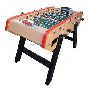 Mesa de Futbolín Topsports de 60 Pulgadas, Estilo Francés, MDF, Color Madera Natural, Campo de Juego de 12 mm, Personalizable para Adultos y Niños, para el Hogar - Product Image 2