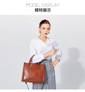 3 in 1 여성 가죽 핸드백 여성용 토트 핸드 숄더백 여성용 가방 - Product Image 1
