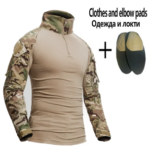 Combinaisons tactiques <span class=keywords><strong>Softair</strong></span> TJ-OUTDOORS pour hommes, chemises camouflage, combinaison de travail, couleur personnalisable, résistante à l'usure, pour la chasse/le combat en plein air - Product Image 4