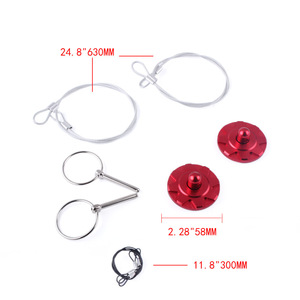 Cable de Bloqueo para Capó CRASTP, Bloqueo de Aluminio Rojo para Capó de Motor, para Modificación de Automóviles - Product Image 2