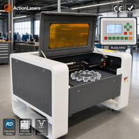 Máquina de Corte Láser CO2 ActionLasers WER6090 de 80W, Sistema de Control CNC Ruida de Alta Precisión para Metal, Madera, MDF, Vidrio y Goma