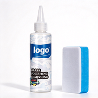Produits d'entretien automobile : Composé de polissage pour vitres 150 ml, revêtement hydrophobe pour pare-brise, élimination du film gras et nettoyage