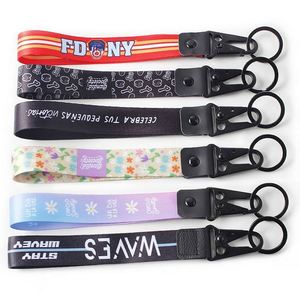 Manufacturer Custom Logo Designer Sublimation Wrist Strap Key Chain Lanyard With Eagle <b>Hook</b> - Product Image 1