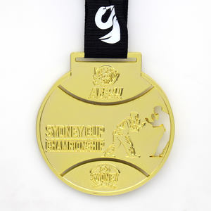 เหรียญรางวัลกีฬาโลหะแบบกำหนดเองสำหรับงานกีฬา ของที่ระลึกวันหยุดของสถาบันการศึกษา สำหรับยูโด เทควันโด คาราเต้ และยิทคุนโด - Product Image 5