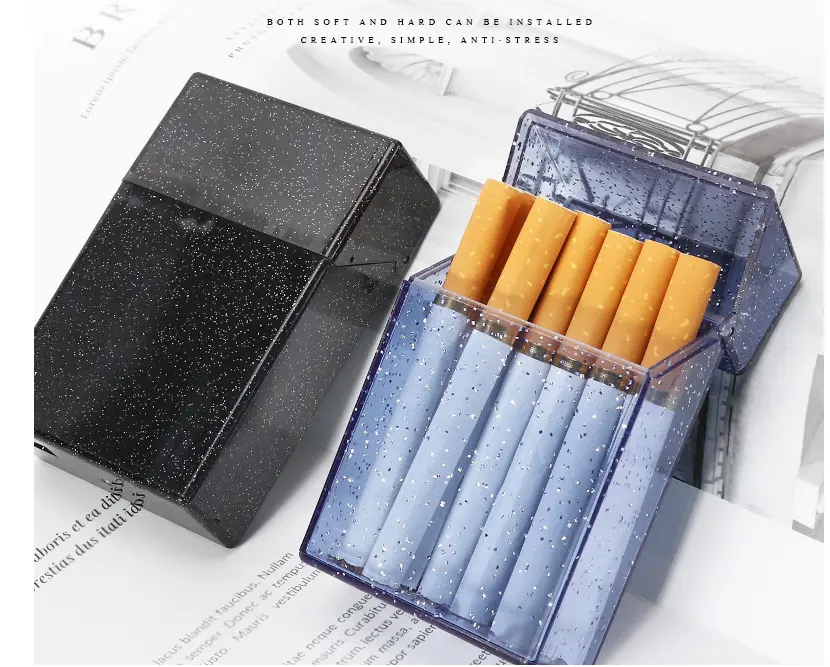 크리에이티브 디자인 맞춤형 새로운 흡연 상자 패키지 외 라이터 흡연 가게 액세서리 빈 담배 팩