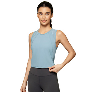 Nuevo Top de Yoga con Espalda Descubierta Estilo Europeo y Americano, <span class=keywords><strong>Chaleco</strong></span> Deportivo sin Mangas para <span class=keywords><strong>Mujer</strong></span>, para Correr y Hacer Ejercicio - Product Image 6