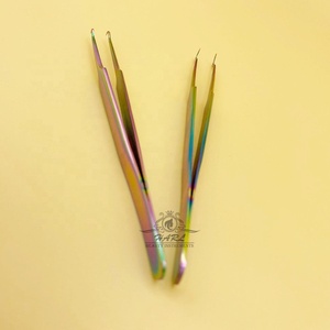 แหนบปลายกลมสำหรับต่อขนตาสีรุ้ง - Product Image 6