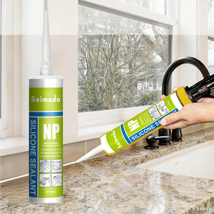 Sellador de <span class=keywords><strong>Silicona</strong></span> Blanco Neutro de 300 ml, Resistente al Agua, al Moho y a Altas Temperaturas, para Ventanas de Cocina y Baño, para Construcción - Product Image 2