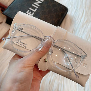 Gafas de Vista Danyang 9881TR Redondas de Montura Completa con Lentes Acrílicas Transparentes, Estilo Retro Unisex para Visión de Cerca - Product Image 5