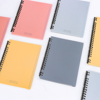 Carnet à feuilles mobiles avec couverture en PP, design simple et charmant, impression de logo, vente chaude, usine, détachable, imperméable, pour le bureau et les affaires