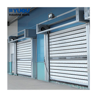 Barato Metal duro automático espiral de seguridad garaje espiral de alta velocidad enrollable Puerta de aleación de aluminio para puertas industriales de almacén