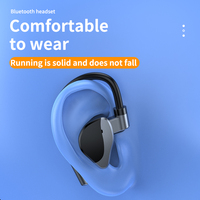 Headset kait telinga tunggal Earphone bisnis Mini In-Ear Earphone True Wireless Stereo Noise Cancelling Bluetooth 5.2 earbud