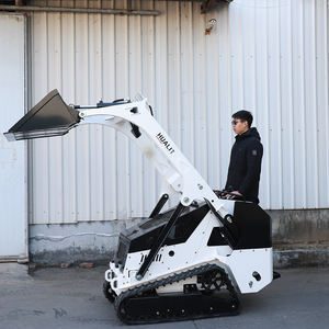 जापानी लोकप्रिय सस्ते फ्रंट लोडर हाइड्रोलिक मिनी डीजल स्क्ड स्टीड लोडर स्किड ट्रैक लोडर कुबोटा इंजन व्हील्ड - Product Image 4