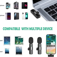 Microphone Lavalier sans Fil Portable K8 à Clip, Omnidirectionnel, en Cuivre et Aluminium, Prix de Gros Abordable