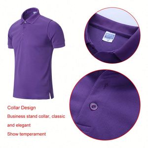 Prviate <b>Label</b> Tichert Sports Shorts Golf Polos Polyester Spandex Men Pour Hommes Cotton Grande Taille Sublimated Polo T-Shirt - Product Image 2