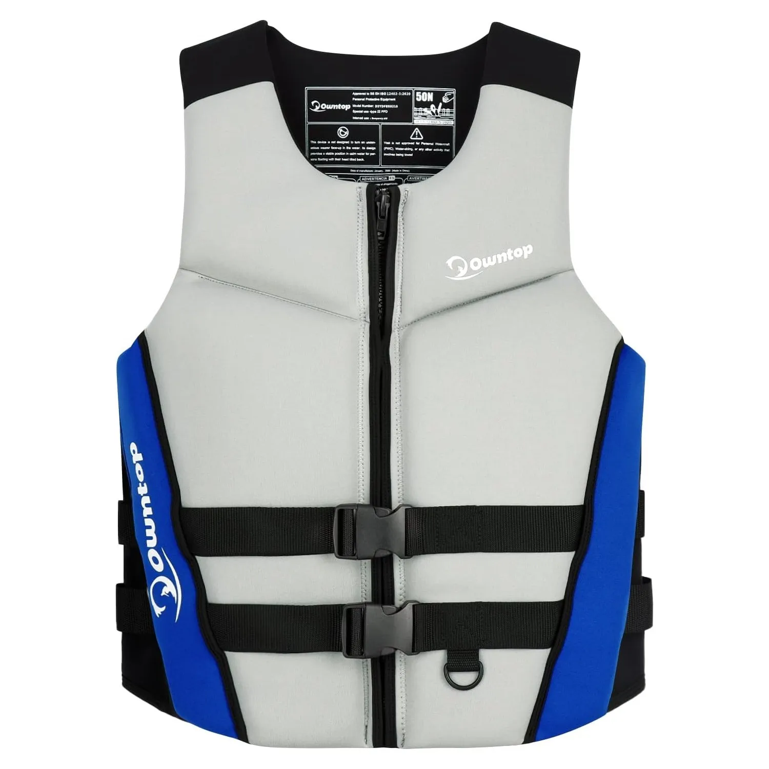 Gilet da Wakeboard per adulti in Neoprene da Surf su misura con giubbotto salvagente da sci Jet