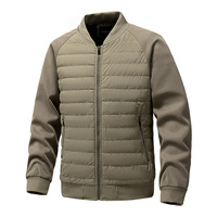 Nouvelle Veste Bomber Hybride de Luxe Légère pour Homme Hiver, Rembourrée en Polyester, Motif Écossais, Manteau Décontracté Transfrontalier OEM ODM