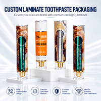 Tube d'emballage en aluminium et plastique pour dentifrice, bouchon à vis, impression UV, logo personnalisé, conteneur de pâte 12,7-35 mm