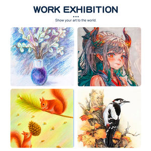 मैकरोन 16 पीसी कोला पेंसिल 3 मिमी कोर पेंसिल नरम पॉपलर लकड़ी स्केच पेंसिल कलाकार के लिए शार्पनर के साथ विशेष कोलार पेन - Product Image 6