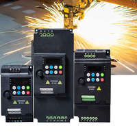 Mini VFD 1/3 Phase 220V 380V 0.75kW 1.5kW 2.2kW Convertisseur de Fréquence Variable VSD Inverseur de Commande pour Moteur à Induction CA