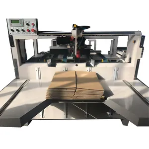 Beste Kwaliteit Semi Automatische Kartonnen Doos Map Gluer Machine/Automatische Doos Vouwen Lijmen Machine/Carton Gluer Met Lage prijs