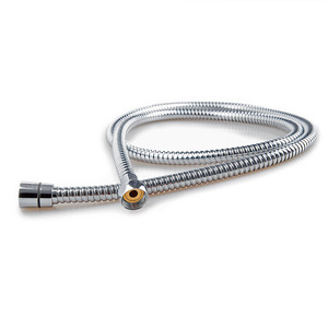 Tuyau de douche flexible en acier inoxydable avec gaine et embout en nylon pour salle de bain - Product Image 5