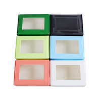 Boîte en papier kraft écologique haut de gamme avec fenêtre transparente en PET et pelliculage mat pour boulangerie, snacks, sushis, sucre, industrie alimentaire, MOQ 50 pièces
