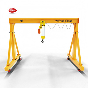 0.5 टी 1 टी 2 टी लाइट क्षमता गैन्ट्री क्रेन हैंड पुश करते हुए इलेक्ट्रिक लिफ्ट रिमोट कंट्रोल पोर्टेबल छोटे गैन्ट्री क्रेन - Product Image 2