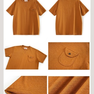 Camiseta Casual con Bolsillo - Corte Ajustado con Bolsillo Frontal Funcional, Tejido Transpirable de Poliéster/Algodón para Guardar Objetos Pequeños - Product Image 6