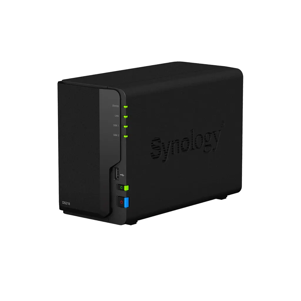 DiskStation Synology DS218 NAS 2-Bay อเนกประสงค์สำหรับสำนักงานขนาดเล็กและผู้ใช้ที่บ้าน