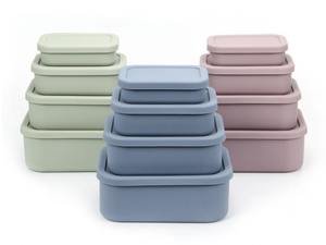 Fiambrera de silicona con tapa de silicona a prueba de fugas y contenedor portátil ecológico de grado alimenticio - Product Image 6