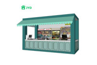 Junyaoding Snack-bar en acier au design contemporain pour villa et appartement maisons préfabriquées en conteneur