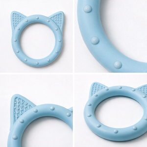 <span class=keywords><strong>Anneau</strong></span> de <span class=keywords><strong>dentition</strong></span> en <span class=keywords><strong>silicone</strong></span> en forme d'animal pour bébé, jouet de <span class=keywords><strong>dentition</strong></span> pour nourrisson, <span class=keywords><strong>renard</strong></span>, sans BPA, qualité alimentaire, 0-12 mois, personnalisable - Product Image 3