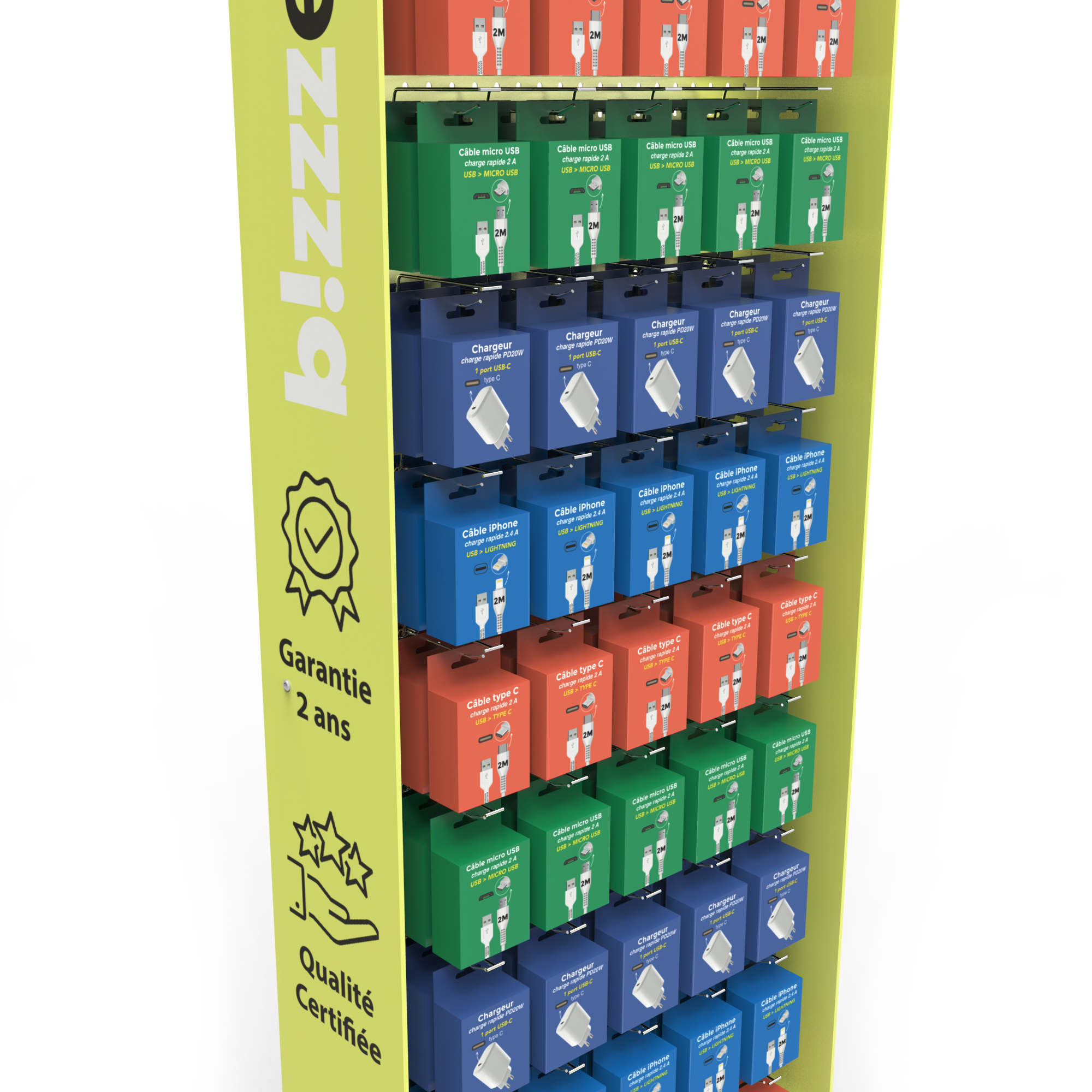 Modern Metal Floor Standing Digital Accessories Storage Display Rack with Custom Design for Construction — view 5