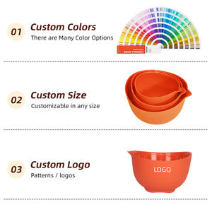 Bol <span class=keywords><strong>de</strong></span> stockage alimentaire en silicone <span class=keywords><strong>de</strong></span> différentes tailles, qualité alimentaire, pour cuisson et mélange en extérieur - Product Image 6