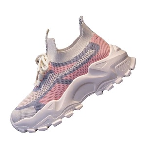 Women's Summer Spring Autumn Disposable Cushioning Lighted <b>Soft</b>-soled Lightweight Anti-Slip Breathable Mesh Casual Sneakers - Product Image 1
