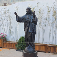 Statue grandeur nature de Jésus-Christ Décoration d'église Sculpture religieuse catholique Statue de Jésus en bronze