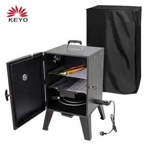 Keyo 22 Inch 1800W Outdoor Dubbele Lagen Verticale Elektrische Roker Oven Met Cover