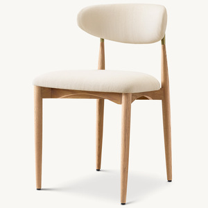 Chaise de salle à manger en bois massif de style américain RH personnalisée par Rhoohill, chaise de restaurant moderne et simple en <span class=keywords><strong>tissu</strong></span> - Product Image 4