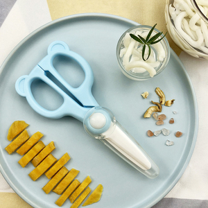 Forbici per alimenti con guaina cibo cibo verdura Deli cucina in ceramica per la casa carino bambino <span class=keywords><strong>sano</strong></span> e rispettoso dell'ambiente - Product Image 4