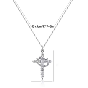 Collar con Colgante <span class=keywords><strong>de</strong></span> Cruz Simple para Mujeres, Hombres y Niñas, Joyería Exquisita y Moderna para Regalo <span class=keywords><strong>de</strong></span> Navidad o Black Friday - Product Image 6