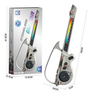 ของเล่นเครื่องดนตรีไฟฟ้าสำหรับเด็ก คีย์บอร์ด กีตาร์ จำลองดีเจ ยอดขายดีที่สุด - Product Image 5