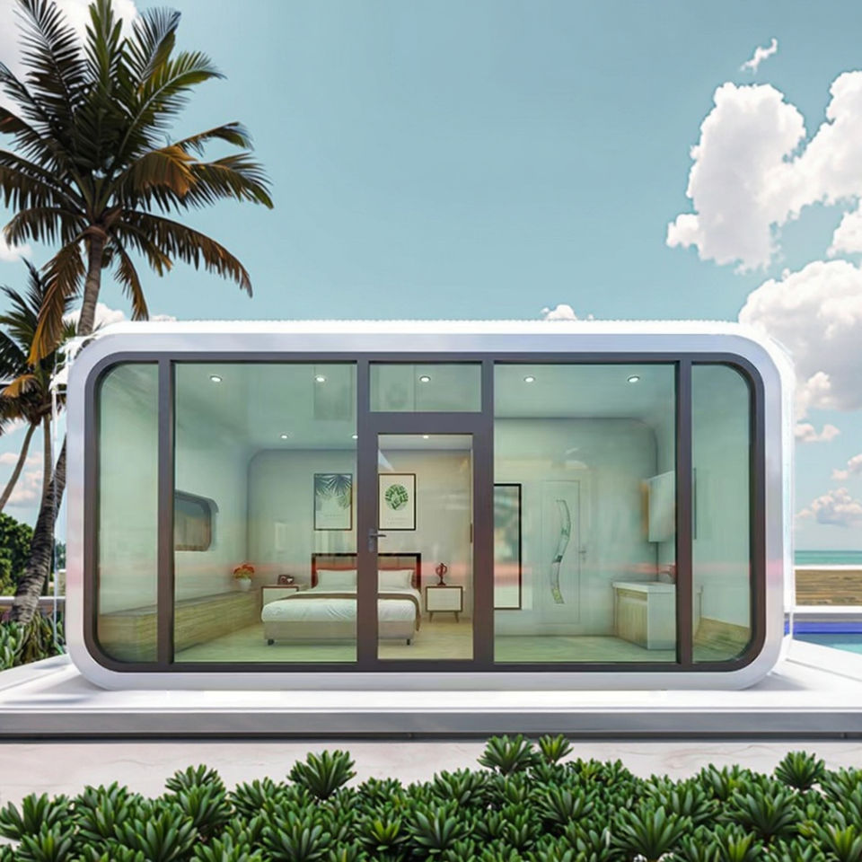 Customizable 20ft 40ft Steel StructureApple cabin Houses Net Red Star Modular Seascape Integrated Land Homestay Villa - Image 4
