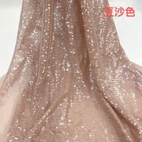 Vêtements de broderie de mode 5mm tissu de paillettes nues à rayures droites transparentes plates