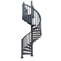 Escalier en colimaçon moderne sur mesure en métal, échelle en spirale en fer, escalier en colimaçon en acier inoxydable pour intérieur et extérieur