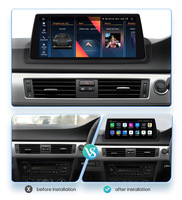 GPS Navigasi Layar Sentuh IPS 32G 2G Pemutar DVD Mobil Radio Android Carplay untuk BMW Seri 3 E90
